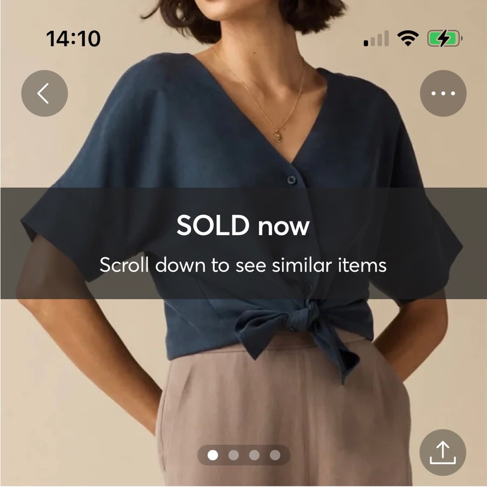 VETTA girlfriend shirt French navy